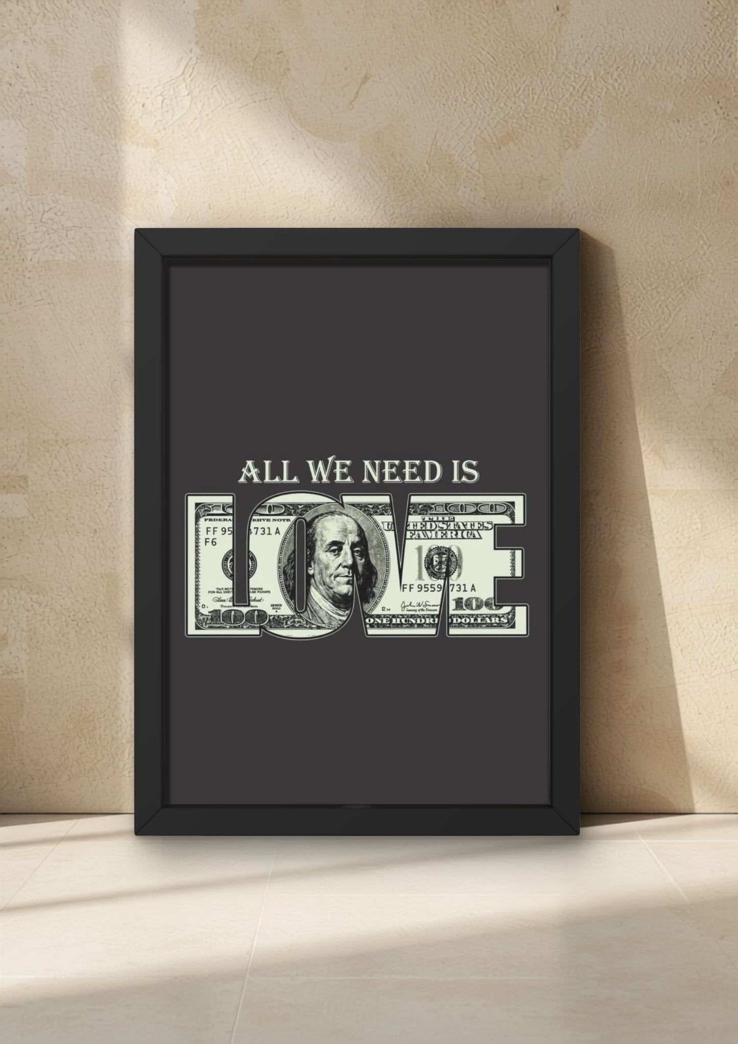 ‘NEED’ Wall Frame
