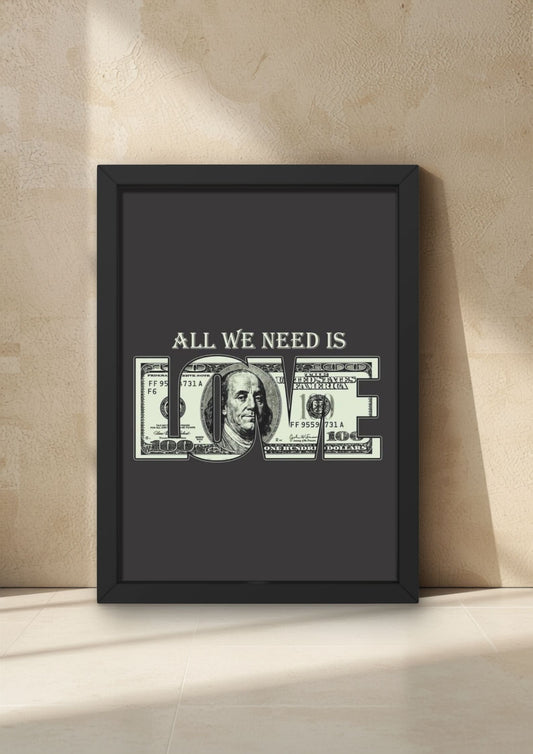 ‘NEED’ Wall Frame