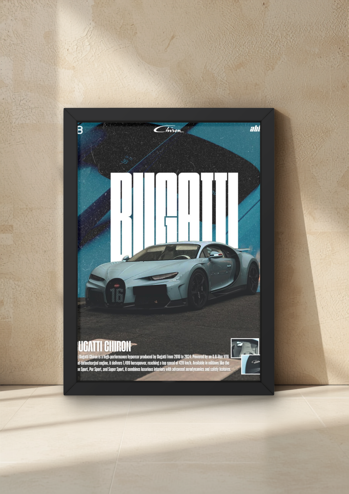 Bugatti Chiron Wall Poster