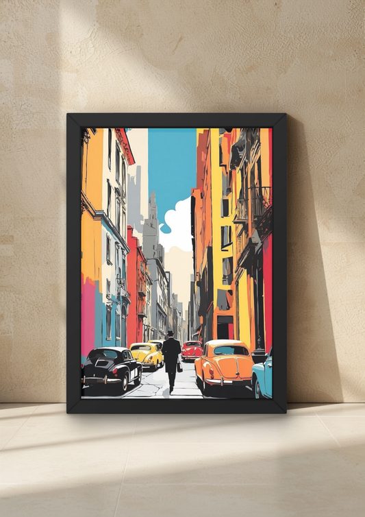 Walking Street Wall Frame