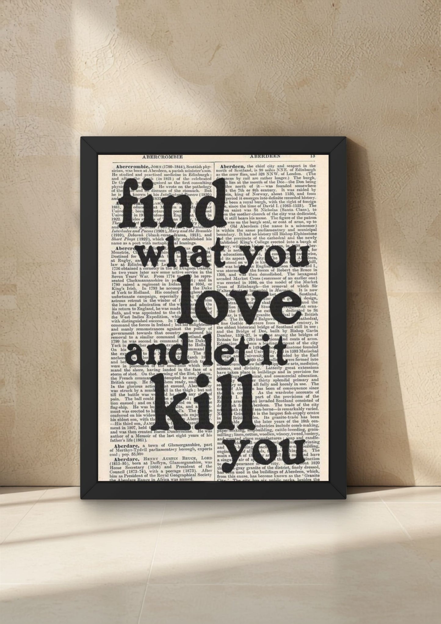 Let it… Wall Frame