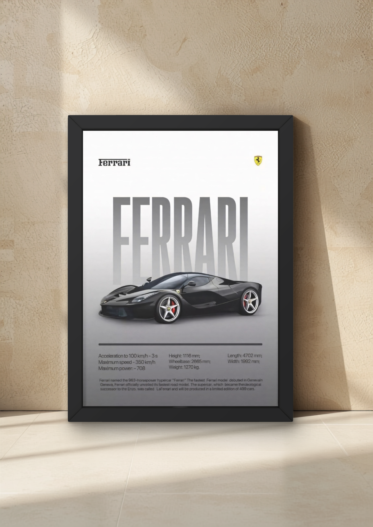 Ferrari Wall Poster