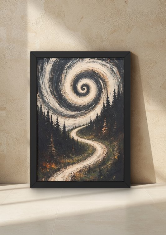 Mountains Abstract Wall Frame