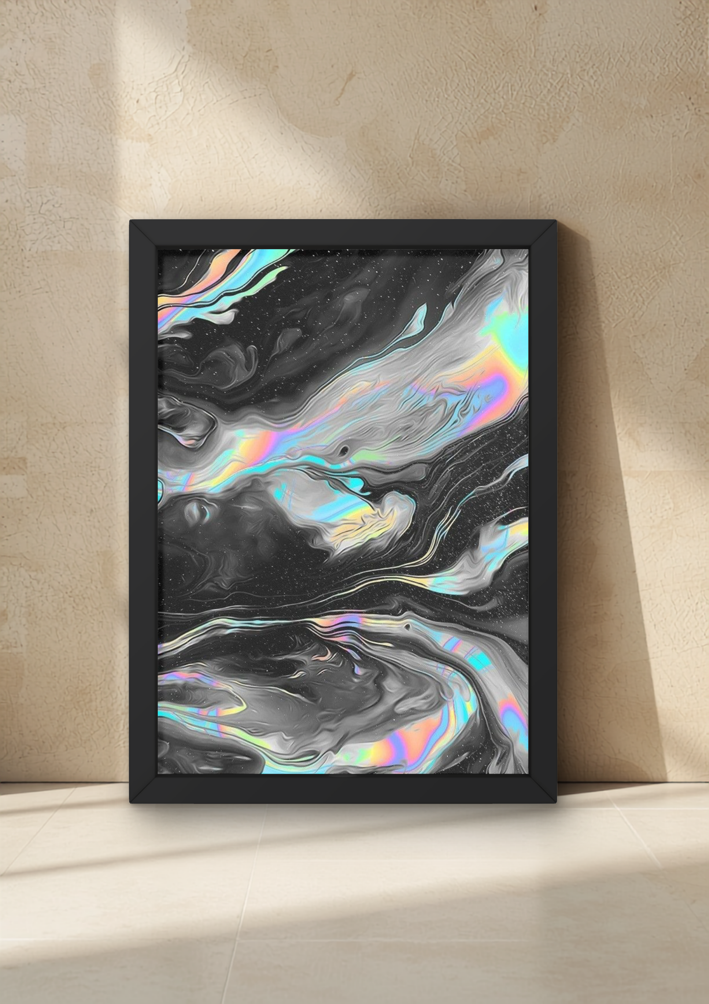 Chrome abstract Art Wall Frame